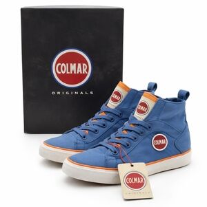 Colmar New NIB Kids High Top Sneakers Blue Canvas Boys Girls